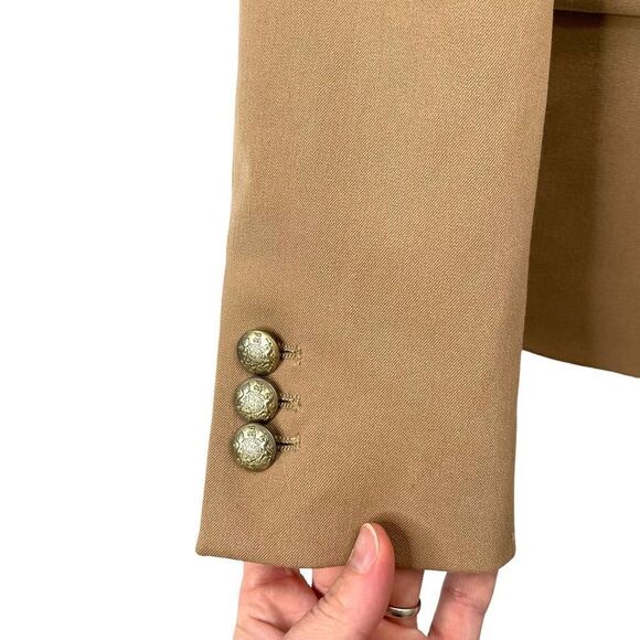 J. Crew Schoolboy‎ blazer jacket Sz 4 neutral tan caramel camel - Picture 5 of 10